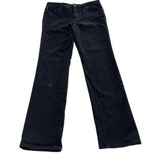 Lauren Ralph Lauren Pants Womens 8 Black Premier Straight Leg Mid Rise
